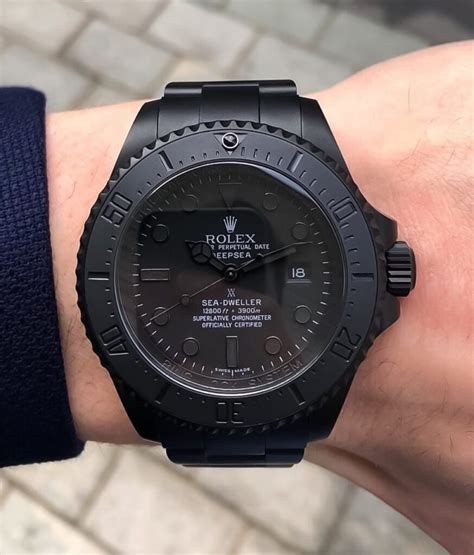 sea dweller black rolex|all black rolex sea dweller.